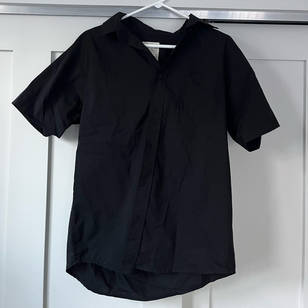 VSTR Black Button Up Short Sleeve Shirt